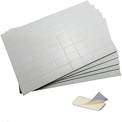 JKG 320 x Strong Double Sided Sticky Foam Pads Heavy Duty White