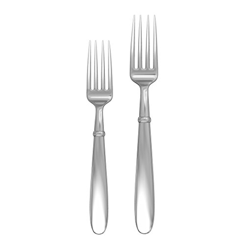Bruntmor, CRUX Sterling Quality Silverware Royal 45 Piece Flatware