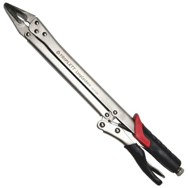 Photo 1 of Triplett TT-200 LongLockers 15-inch Extended Reach Locking Pliers with Non-Slip Handles