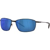 Costa Del Mar Mens Turret Rectangular Sunglasses