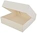 SCT White Window Bakery Boxes with Attached Flip Top, 4-Corner Beers Design, 10 x 10 x 2.5, White, Paper, 200/Carton