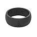Silicone Wedding Ring for Men. Rubber Wedding Band for Every Day Use - Weight Training, Sports, Military, Work, Hunting, Travel and Outdoors, Black - Size 10