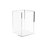NIUBEE Acrylic Pen Holder,Clear Desktop Pencil Cup