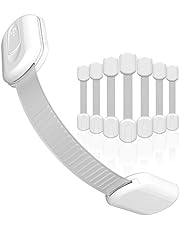 Child Safety Locks 8-Pack for Cabinet Baby Proofing, No Tool or Drilling Needed with Super Strong 3M Adhesive, Multi-Purpose Locks, Baby Proof Home Drawer, Cabinets, Oven, Toilet Seat by Skyla Homes