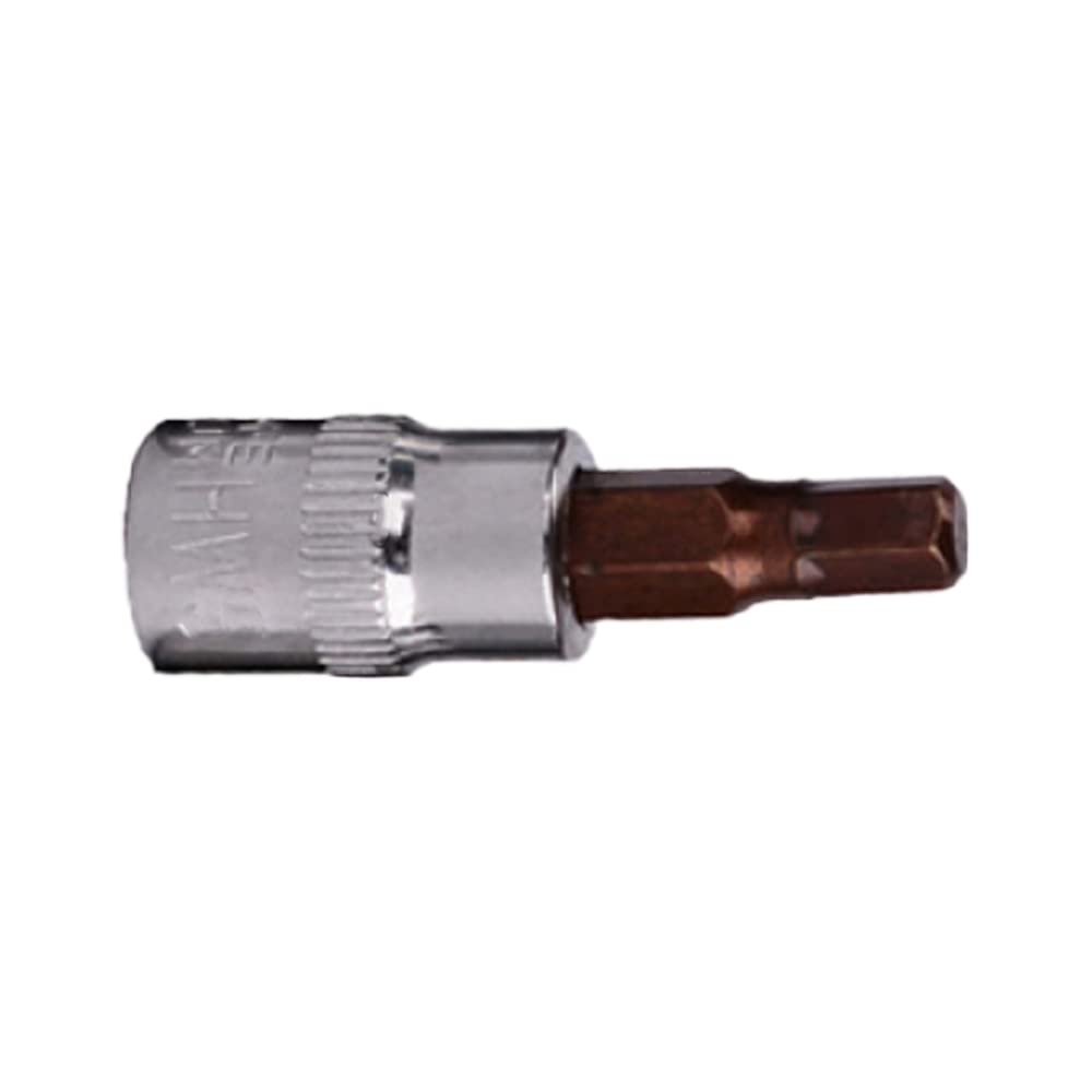 Inner Hexagon Bit Socket, CR-V S2 Steel Screwdriver Bit Socket 1/4" Drive Tool for Home, Office and Workshop - HW5