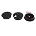 uxcell Black Round Plastic Computer Desk Cable Grommet Hole Cover 50mm 10 Pcs