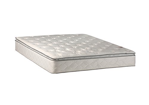 Continental Sleep 10 Medium Plush Innerspring Pillowtop Mattress and 4-inch Box Spring/Foundation Set, No Assembly Required Full Size