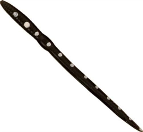 372-99-7 Creme Lure 8" Scoundrel Worms -12 Pack- Black/White Dots Fishing Lure