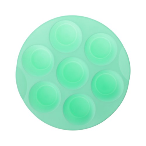 Sixsons 7-Cup Round Silicone Cupcake Cake Mold Baking Chocolate Jelly Muffin Pan Mould