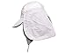 Ace Select Fishing Hat Protection Sun Cap w/Removable Shield Mask Neck Flap Grey