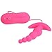 ROWAWA 10-Frequency Vibrating Silicone Anal Plug Vibrator Stimulator Pink
