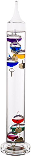 Palais Essentials Galileo Thermometer - Floating Glass Balls Fahrenheit Temperature Indicator - Fun and Decorative (15