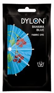 Dylon Hand Fabric Tie Dye used Worldwide by Best Designers, Multi-Purpose, Suitable for Small Natural Fabrics, Permanent and Easy to Apply, Color: Bahama Blue, Size: 1.76 oz (50 grams)