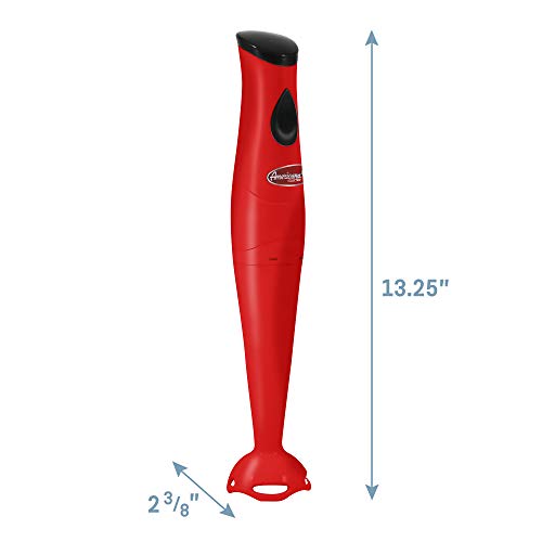 Elite Gourmet EHB2425R Electric Immersion Hand Blender, Mixer, Chopper