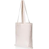 Canvas Craft Tote Bags (12 pack) for Crafts, Gift Bags, Wedding Favors Bags, Welcome Bags, Goody Bags, Lunch Bags and More! (14x12 Inches)