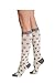 Vim & Vigr 15-20 mmHg Graduated Compression Socks - Cotton Collection - M - Cream & Grey