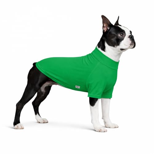 LoveLongLong Spring Summer Cooling Dog T-Shirt with UV Protection and Moisture-Wicking Fabric Blank Color Leaf green XL
