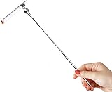 Cigarette Holder Extendable Clip, Functional for Rolled Tobacco, Blunts, Weed and Cigars. Made of High Quality Stainless Steel. Smoke Holder with an Elegant, Clear Personal Case. (Silver Antenna)
