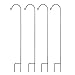 Hosley Set of 4 Shepherd Hooks 33 Inches High Ideal for Solar LED Lights Bird Feeders Mason Jars Plant Hangers Lanterns Garden Stakes Gift for Weddings House Warming Special Events O3
