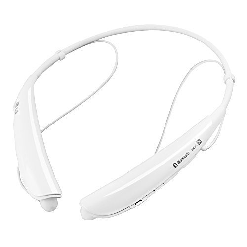 LG Tone Pro HBS-750 Bluetooth Stereo Headphones with Microphone - White (Certified Refurbished)