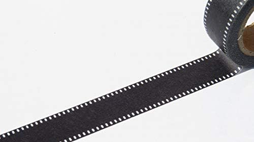 susiebsuppliesBlack Retro Movie Reel Themed Washi Tape