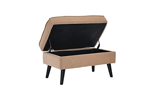 image for Casa Andrea Milano Modern Velvet Upholstered Lounge Accent Chair - Cof