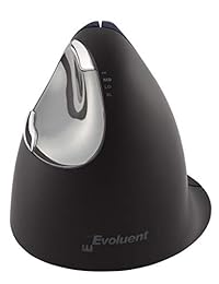 Evoluent VerticalMouse 4 Derecho inalámbrico   azul metálico, negro (VM4RW)