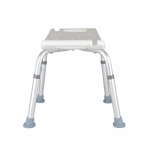 Adjustable Lightweight Shower Bench, White Bath Tub Safety Shower Stool Chair Seat Bench Non Slip Light White