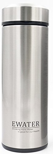 Glass Liner Vacuum Flask Stainless Steel Water Bottle Insulated Travel Coffee Thermos Mug,12oz,11oz,9oz Available (11oz, Stainless Steel)