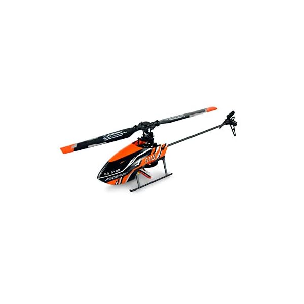 Amewi 25312 AFX4 Single-Rotor Helikopter 4-Kanal 6G RTF 2,4GHz RC Hubschrauber, Schwarz-orange