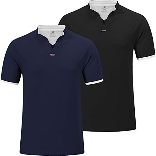 JINSHI Men’s Short Sleeve Henley Shirts Regular Fit Moisture Wicking T Shirt Athletic Sports Shirts JINSHI Men’s Short Sleeve Henley Shirts Regular Fit Moisture Wicking T Shirt Athletic Sports Shirts