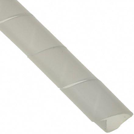 PC Arena Spiral Binding - WHITE NATURAL Cable Tidy Wrap 6mm x 2m