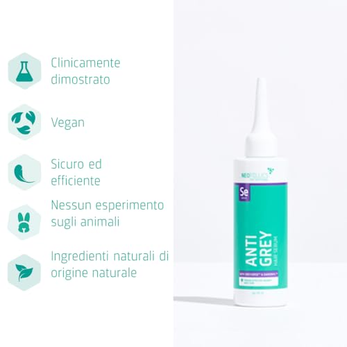Neofollics Anti Grey Hair Serum - 90ml - Decreases the appearance of grey hair in 90 days - Restores natural hair colour - Nourishes the scalp