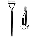 Black Mascara with Folding Eyelash Comb, Long Lasting Waterproof Smudge-Proof, Make Voluminous Eyelashes, Perfect Charming Eye Makeup Kit Black