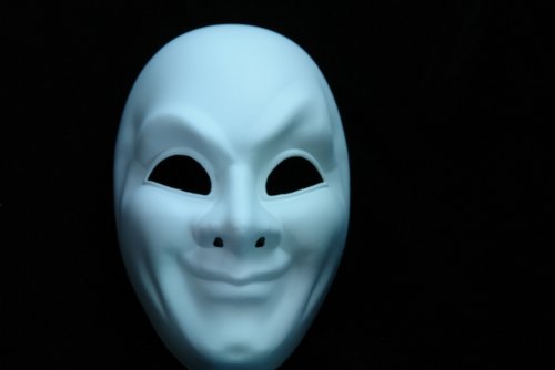 NEW Laser Cut Full Face Mold Halloween Mask - White -p55