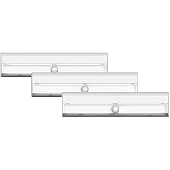 Brilliant Evolution Wireless LED Stair Lights 3 Pack | LED Motion Sensor Light | Closet Light| Battery Operated Light | Stick On Lights | Motion Activated Indoor Step Lights | Motion Night Light