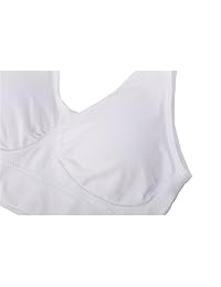 Ouno Sujetador de dormir sin alambre, sin costuras, paquete de 5, para mujer