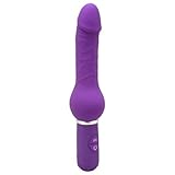 Utimi 10-frequency Silicone Dildo Vibrator (Purple 2#)