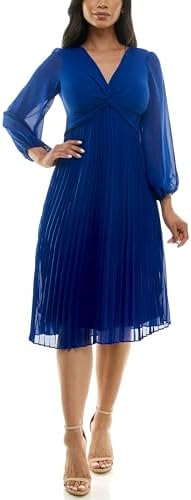 kensie short sleeve smocked waist a-line midi dress Kensie Women's Dolman-Sleeve Cinched-Waist Midi Dress - Chocolate