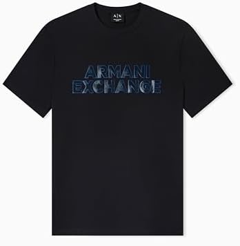 Emporio Armani Mens Soft Modal Crew Neck T-Shirt, Armani Blue