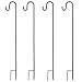 Joiedomi 39 Inches Shepherd Hook Garden Hook Hanger Premium Metal Rust Resistant for Hanging Plants, Solar Lights, Lanterns, Bird Feeders etc (4 Pack)
