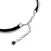 Arthlin Black Crystal Rhinestone Pendant on Black Velvet Choker Necklace for Women