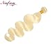 9A 613 Bundles Blonde Body Wave 1 Bundle Brazilian Virgin Human Hair Weaves (24 Inch)