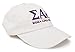 Sigma Alpha Epsilon | Classic SAE Fraternity Line Baseball Rush Frat Hat Cap White