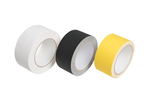 New(White):Professional Grade Gaffers Tape 2×30 Yards 11 mils Water-Proof for pro Photography, Filming Backdrop, Production Equipment, Easy to Tear Non-Reflective and Leaves No Sticky Residue.