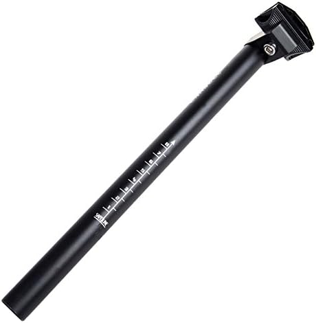 31.6 SeatPost 350mm CYSKY Bike Seat Post Suitable for Most Bicycle Mountain Bike Road Bike MTB MTN BMX (Aluminum Alloy, Adjustable, Black)
