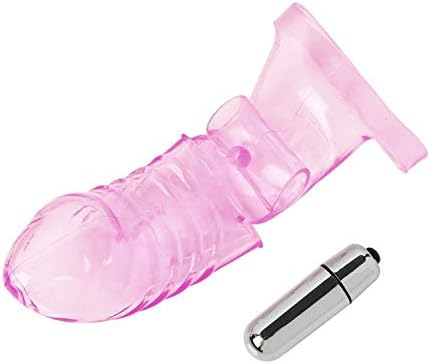 HUYVN Tshirt Finger Sleeve Female Appliances Stimulate Toys for Women Lesbian Products,Pink