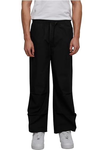 Urban Classics Herren Hose Wide Poplin Pants, lässige Hose mit Kordelzug für Männer, Loose Fit, Baumwolle