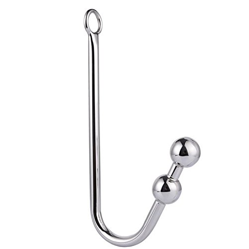 Sexbaby Anal Hook Sex Toys Steel Slave Games for Lover,Unisex Rope Hook Products with 2 Balls