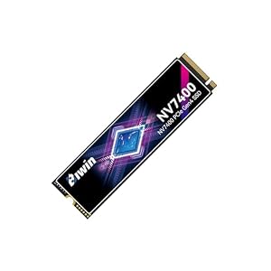 Biwin NV7400 1TB SSD NVMe2.0 M.2 Type 2280 PCIe Gen4×4 最大読込:7450MB/s (R:7450MB/s、W:6500MB/s) 内蔵SSD